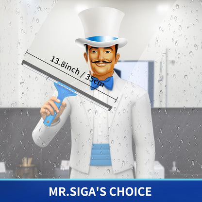 MR.SIGA_Professional_Window_Cleaning_Combo_-_Squeegee_&_Microfiber_Window_Scrubber,_14"