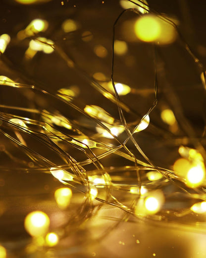 Blingstar_USB_Powered_Fairy_Lights,_2_Pack_33Ft_100_LED,_Flexible_Silver_Wire,_Mini_String_Lights_for_Christmas_Tree/Bedroom/Camping/Holiday_Indoor_Decoration,_Warm_White
