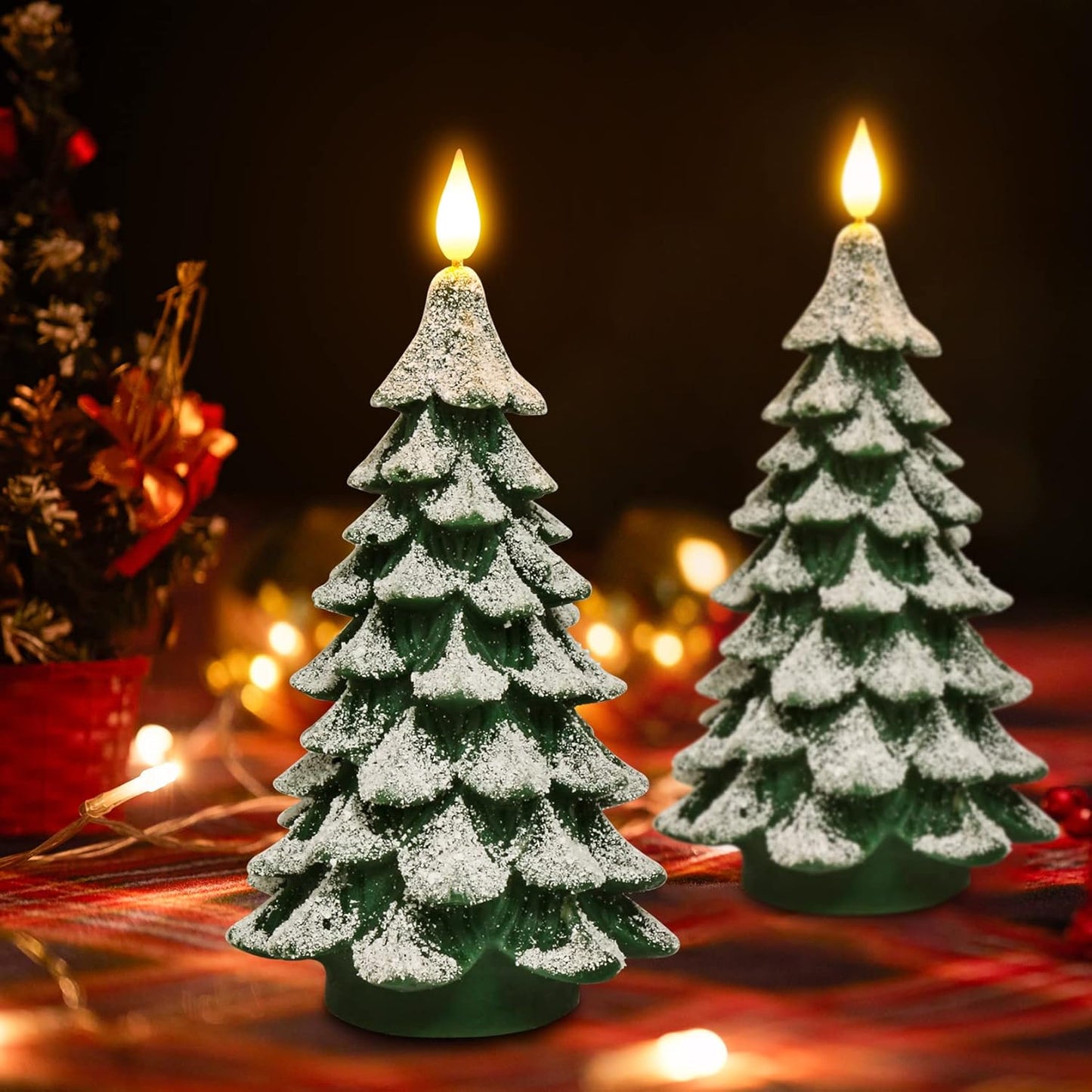 PChero_Christmas_Tree_LED_Candle_with_Remote_Timer,_4.13x7.9_Inch_Real_Wax_Battery_Operated_Pillar_Candle_Flameless_Flickering_for_Xmas_Eve_Gift_Holiday_Home_Party_Room_House_Decor