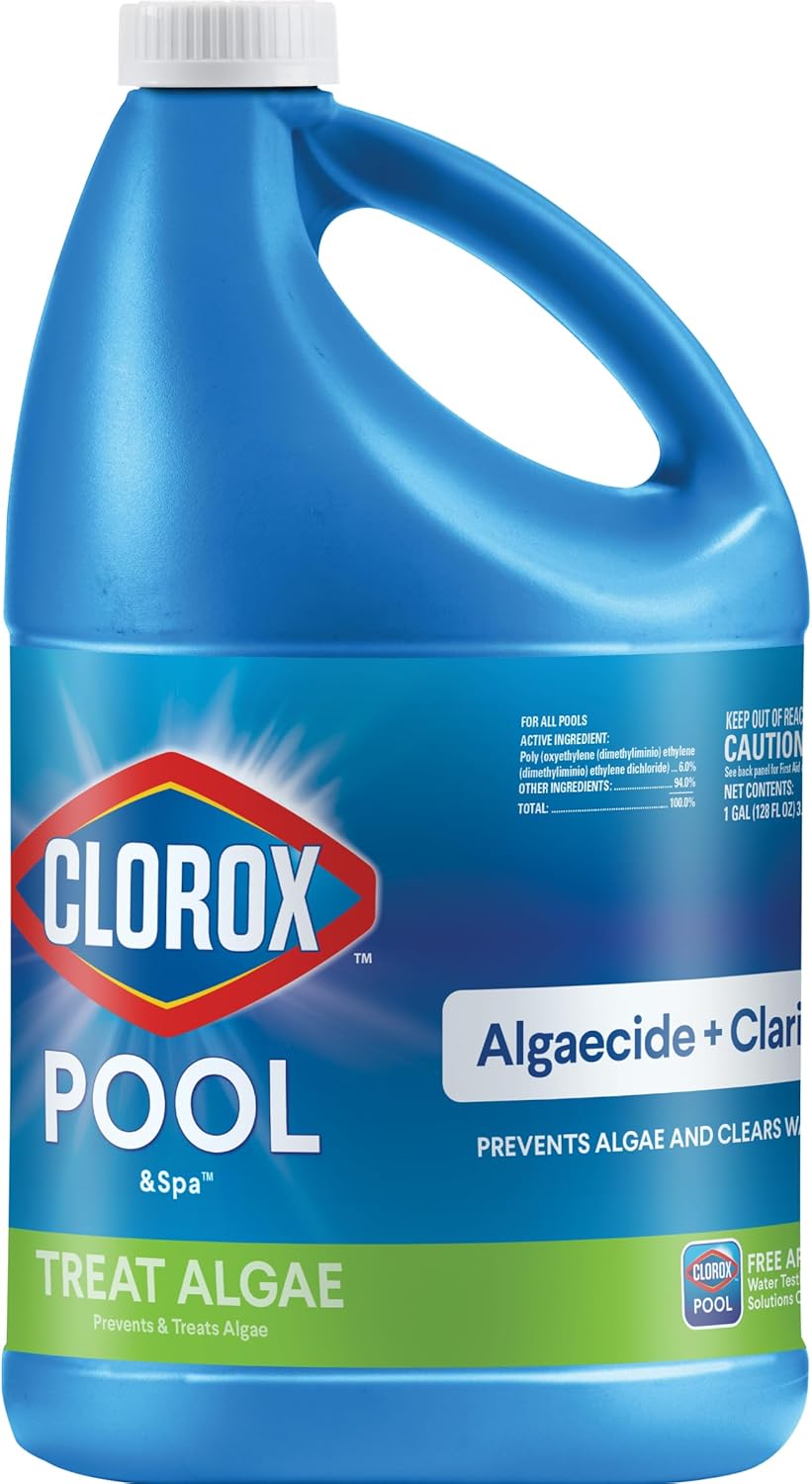 Clorox®_Pool&Spa™_Swimming_Pool_Algaecide_and_Clarifier,_Prevents_and_Treats_Pool_Algae,_Clears_Water,_128_Fl_Oz_(Pack_of_1)