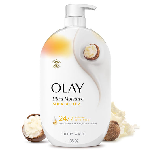 Olay_Body_Wash_for_Women,_Ultra_Moisture,_24/7_Moisture_Barrier_Repair,_Hydrating_Formula_for_Visibly_Healthy_Soft_Skin,_Vitamin_B3_&_Hyaluronic_Blend,_For_All_Skin_Types,_Shea_Butter_Scent,_35_fl_oz