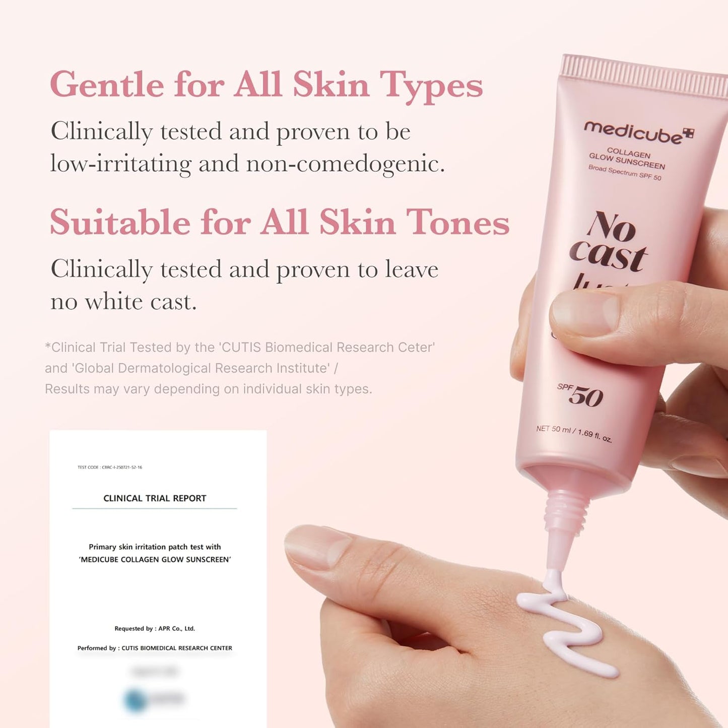 medicube_No_Cast_Just_Glow_Collagen_Sunscreen_|_SPF_50_Broad_Spectrum_Face_Sunscreen_|_Lightweight,_Non-Sticky,_Hydrating_Formula_|_Peptide,_Cica_for_Soothing_&_Glow_|_Korean_Skincare