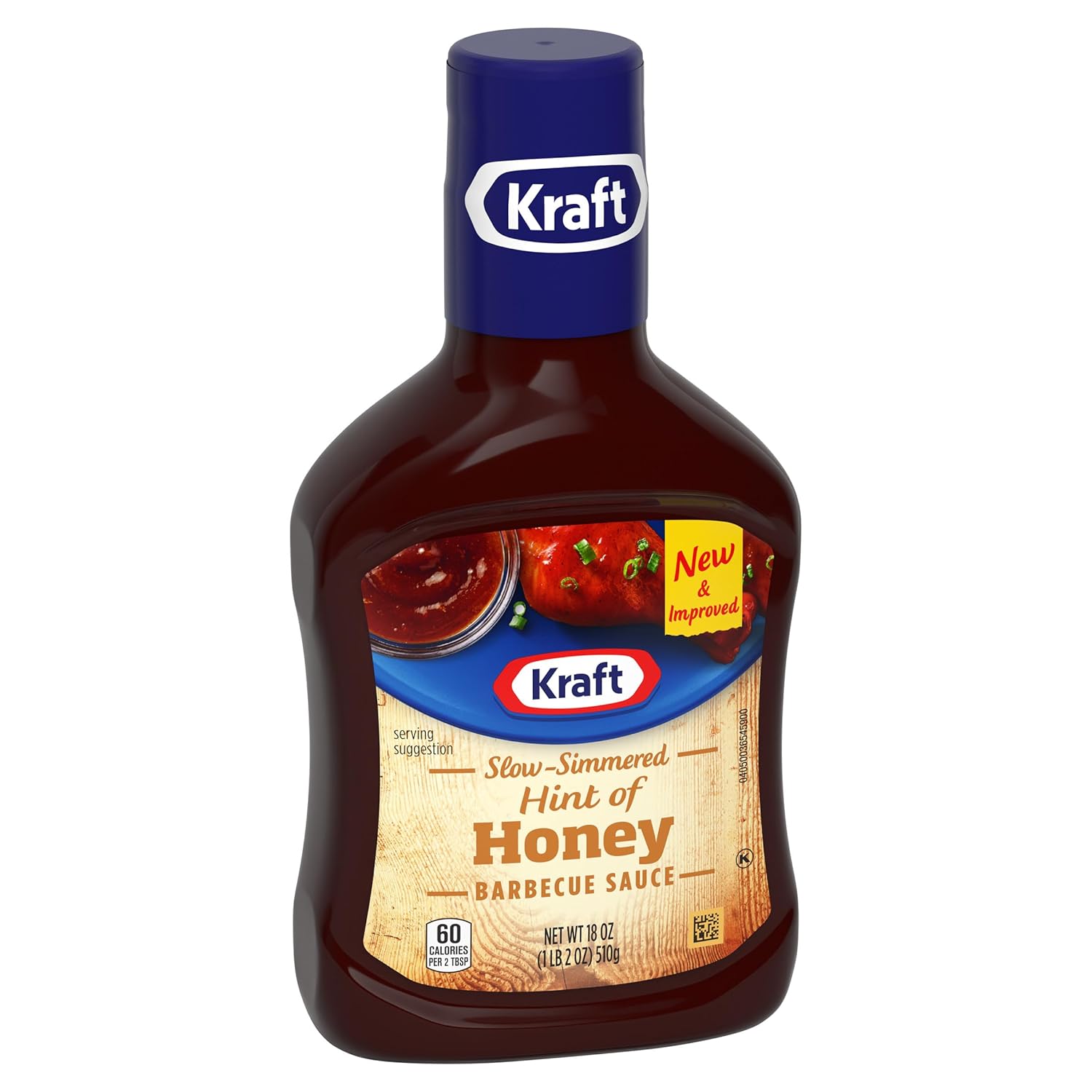 Kraft_Hint_of_Honey_Slow-Simmered_Barbecue_BBQ_Sauce,_18_oz_Bottle