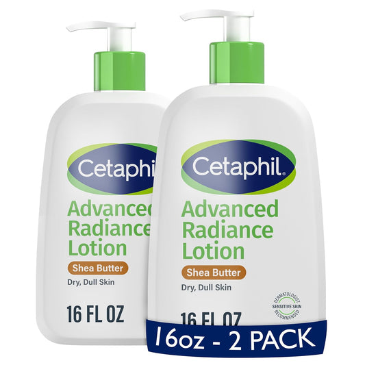 Cetaphil_Body_Lotion,_Advanced_Radiance_Lotion_with_Shea_Butter_for_Dry,_Sensitive_Skin,_16_oz,_Pack_of_2,_Fragrance_Free,_Hypoallergenic,_Non-Comedogenic