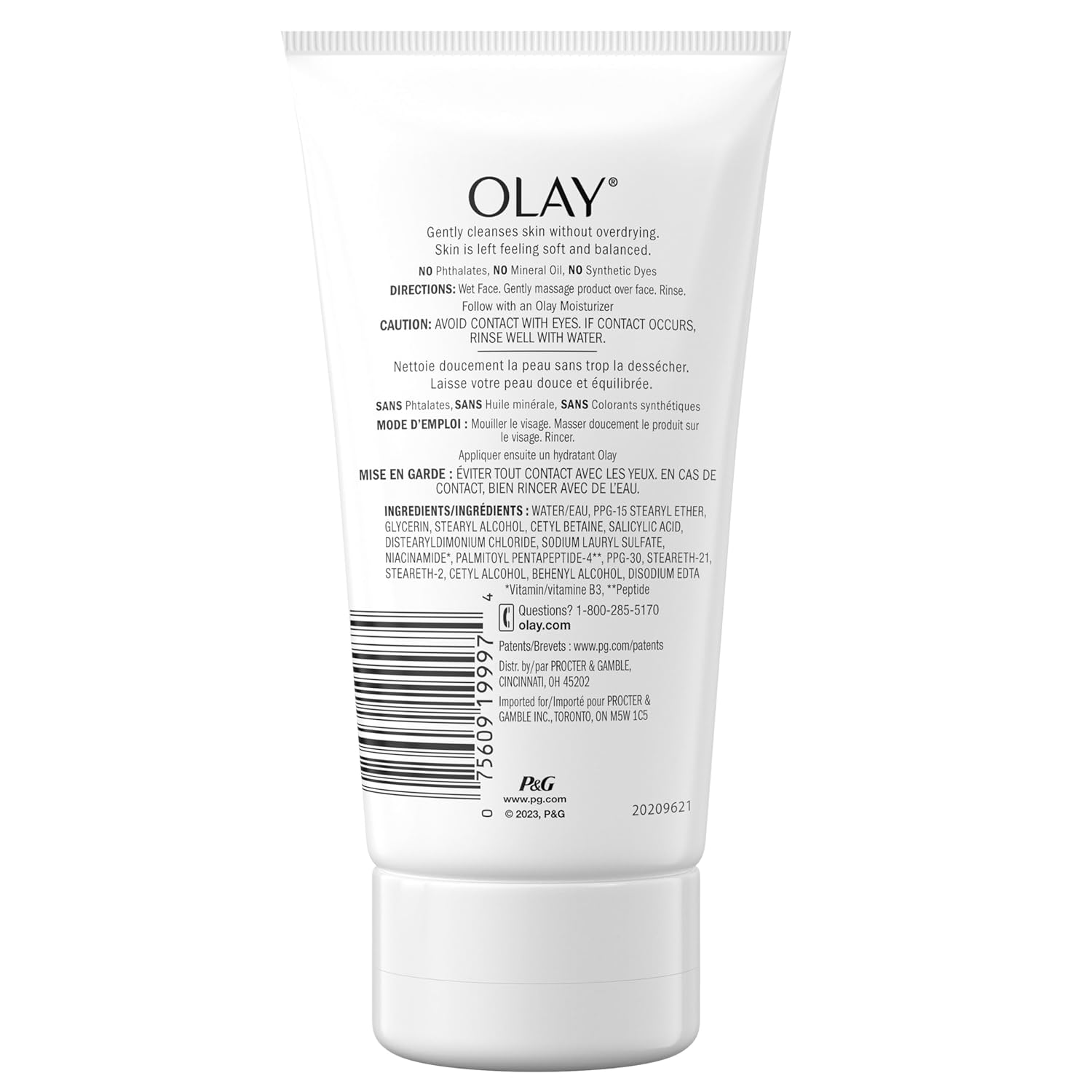 Olay_Regenerist_Collagen_Peptide_24,_Face_Wash,_Fragrance-Free,_150_mL