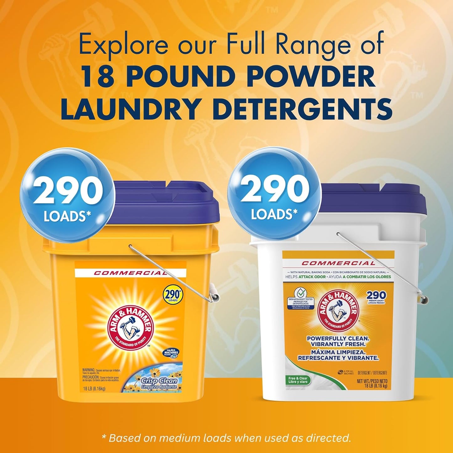 Arm_&_Hammer_Powder_Laundry_Detergent,_Professional_Soap_for_Washing_Clothes,_290_Loads,_Free_and_Clear,_Bulk_18lb_Pail
