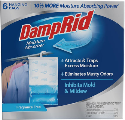 DampRid_Fragrance_Free_Hanging_Moisture_Absorber,_15.4_oz.,_6_Pack_-_Eliminates_Musty_Odors_for_Fresher_Air,_Ideal_Moisture_Absorbers_for_Closet,_10%_More_Moisture_Absorbing_Power*