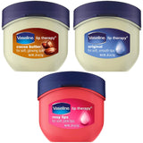 Vaseline Lip Therapy Variety 3-Pack – Lip Balm Moisturizers in Mini Jars, 0.25 Oz Ea