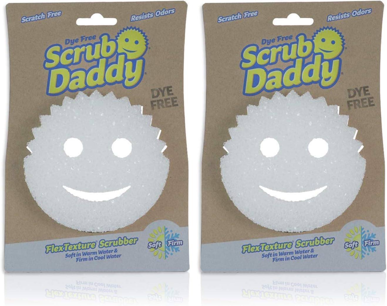 Scrub_Daddy_Sponge_-_Dye_Free_-_Scratch-Free_Scrubber_for_Dishes_and_Home,_Odor_Resistant,_Soft_in_Warm_Water,_Firm_in_Cold,_Deep_Cleaning,_Dishwasher_Safe,_Multi-use,_1ct_(2_Pack)