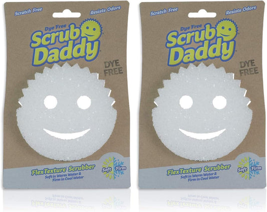 Scrub_Daddy_Sponge_-_Dye_Free_-_Scratch-Free_Scrubber_for_Dishes_and_Home,_Odor_Resistant,_Soft_in_Warm_Water,_Firm_in_Cold,_Deep_Cleaning,_Dishwasher_Safe,_Multi-use,_1ct_(2_Pack)