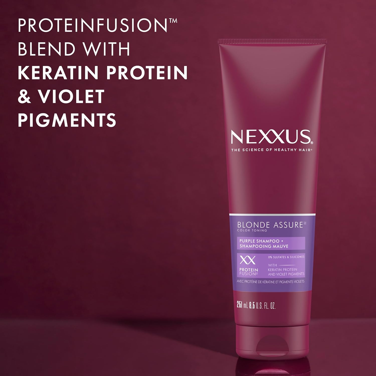 Nexxus_Blonde_Assure_Purple_Shampoo,_For_Blonde_Hair_Color_Care_Shampoo,_Keratin_Protein_8.5_oz