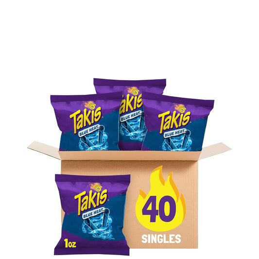Takis_Blue_Heat_40_pc_/_1_oz_Multipack_-_Intense_Hot_Chili_Pepper_Flavored_Extreme_Spicy_Rolled_Tortilla_Chips_-_Individual_Bags,_Perfect_for_Tailgates,_Parties,_Lunchboxes_or_Lunches