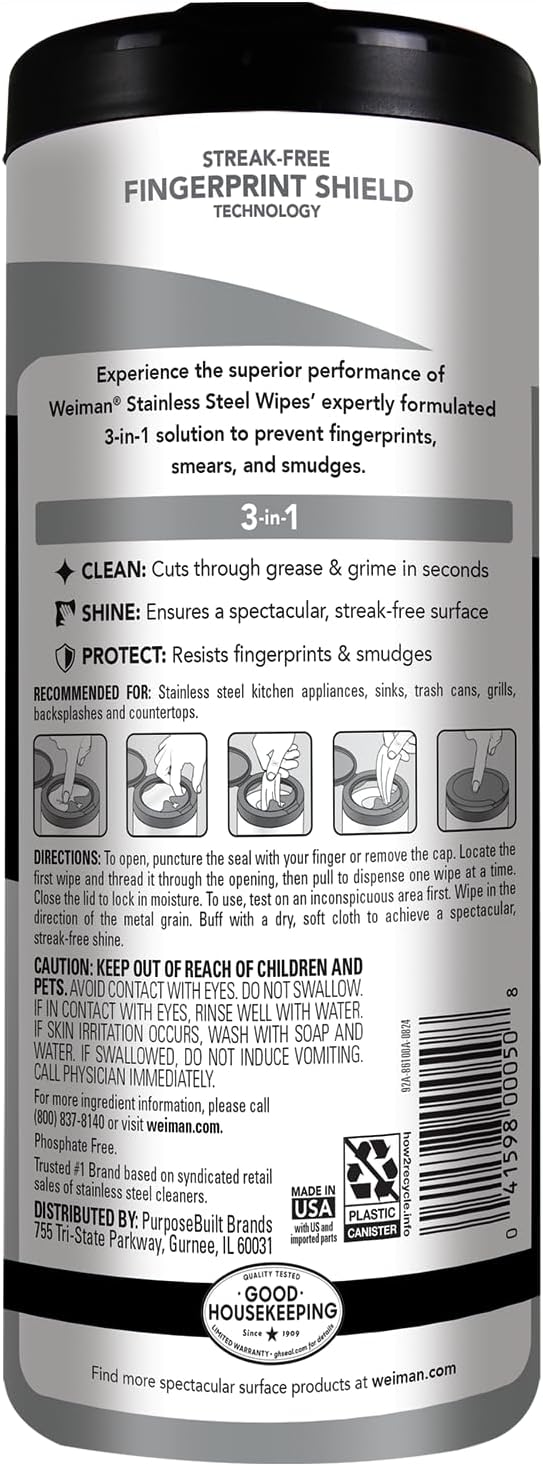 Weiman_Stainless_Steel_Cleaner,_30_Count_Wipes,_Anti-Fingerprint,_Removes_Grease,_Water_Spots,_Streaks_&_Residue,_Polishing_Cleaner_Safe_for_Appliances,_Chrome,_Sinks_&_Grill_Exteriors