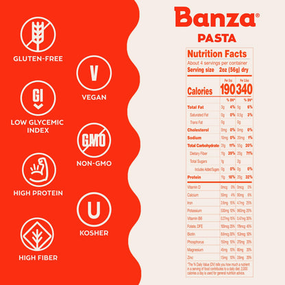 Banza_Spaghetti_Pasta_from_Chickpeas_-_Gluten_Free,_High_Protein,_and_Lower_Carb_Protein_Spaghetti_Chickpea_Pasta_-_8oz