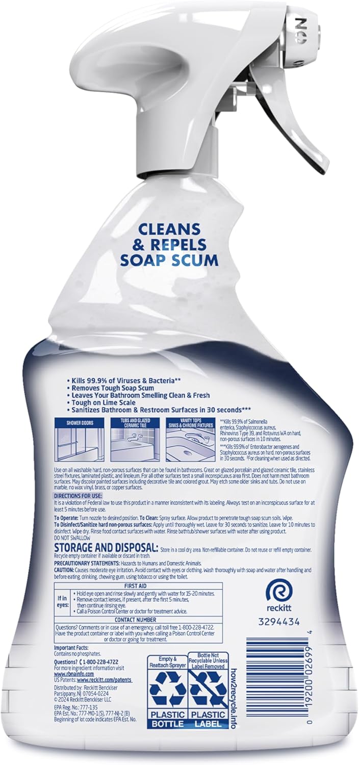 Lysol_Power_Foaming_Bathroom_Cleaner,_Multipurpose_Cleaner_for_Showers,_Bathtubs,_Sinks,_Disinfectant_Spray_Kills_99.9%_of_Germs,_Zero_Bleach_Cleaning_Spray,_32_Oz.