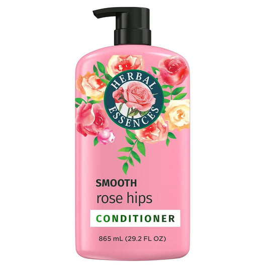 Herbal_Essences_Conditioner,_Rose_Hips-_Smooth_Collection,_Shiny_Hair_with_Vitamin_E_&_Jojoba,_Safe_for_Color_Treated_Hair,_Floral_Scent,_Cruelty-Free,_Dermatologist-Tested,_29.2_Fl_Oz
