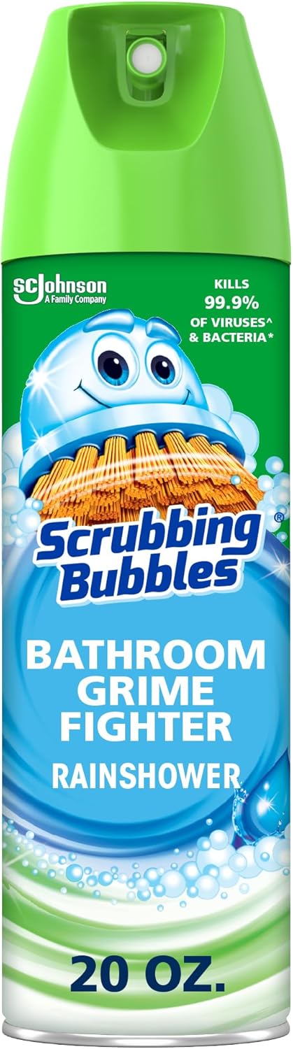 Scrubbing_Bubbles_Bathroom_and_Shower_Cleaner_Disinfectant_Aerosol,_Foaming_Action_Bathroom_Grime_Fighter,_Rainshower_Scent,_20oz