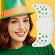 6 pcs green shamrock face tattoos