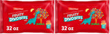 Malt-O-Meal Fruity Dyno Bites Cereal, Gluten Free Breakfast Cereal with Fruity Flavor, Large Cereal for Family, 32 OZ Resealable Cereal Bag