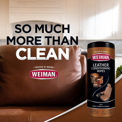 Weiman_Leather_Cleaner_&_Conditioner_-_Cleans,_Restores_&_Protects_Leather,_UV_Protection_Prevent_Cracking_&_Fading,_For_Car_Seats,_Sofas,_Shoes,_Bags_&_All_Finished_Leather_Surfaces,_2_Pack,_60_Wipes