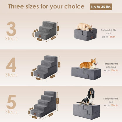 EHEYCIGA_Dog_Stairs_for_Bed_18"_H,_4-Step_Dog_Steps_for_High_Bed,_Pet_Steps_for_Small_Dogs_and_Cats,_Non-Slip_Balanced_Pet_Ramp_Indoor,_Grey