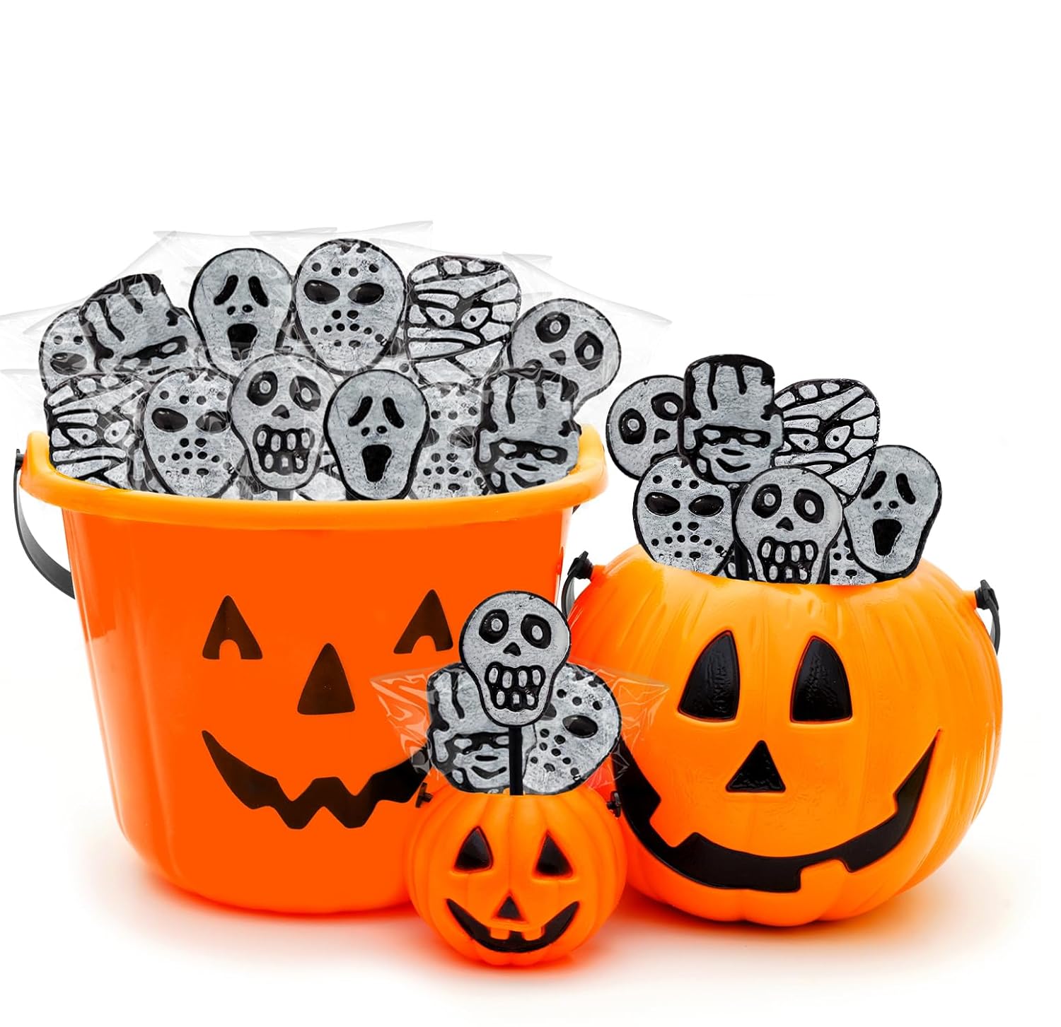 Fruidles_Halloween_Skulls,_Mummies,_and_Ghosts_Tattoo_Lollipop_Suckers_Candy,_Great_for_Halloween_Goody_Bag_Fillers,_Individually_Wrapped_(Half-Pound_-_Approx._25_Suckers)