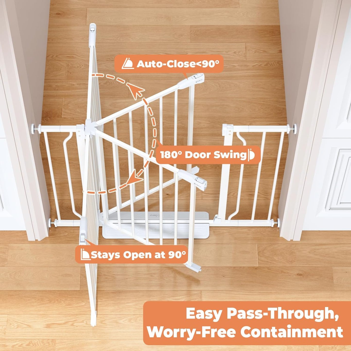 Baby_Gate_No_Drilling,_29"-40"_Auto_Close_Dog_Gate_Indoor_for_Doorways_&_Stairs,_Pressure_Mounted_Adjustable_Pet_Gate,_Easy_Walk_Through_Child_Gate_for_Children_&_Pets_Stroller_Friendly,_White