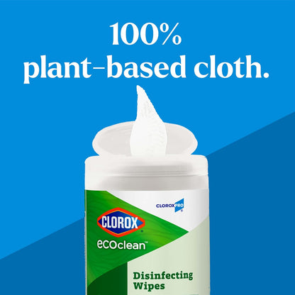 CloroxPro_Clorox_EcoClean_Disinfecting_Wipes,_Multipurpose_100%_Plant_Based_Cleaning_Cloths,_Antibacterial_Disinfectant,_Safe_for_Multi_Surface_Use,_75_Count