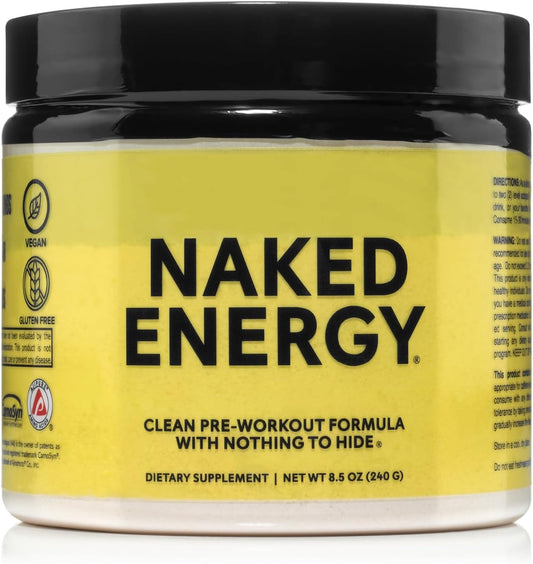 NAKED_Energy_-_Pure_Pre_Workout_Powder_for_Men_and_Women,_NSF_Certified,_Vegan,_Unflavored,_Healthy_Pre_Workout_-_No_Added_Sweeteners,_Colors_Or_Flavors_-_50_Servings