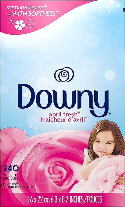 Downy_Fabric_Softener_Dryer_Sheets,_April_Fresh,_240_Count