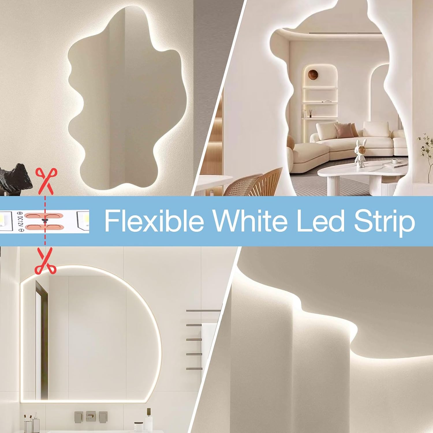 20ft/40ft/66ft_White_LED_Strip_Lights,_Upgraded_6500K_Dimmable_Tape_Lights_with_Remote_and_Plug,_12V_360_LEDs_Flexible_Sticky_Cuttable_Led_Light_Strips_for_Bedroom_Ceiling_Kitchen_Under_Cabinet_Lighting