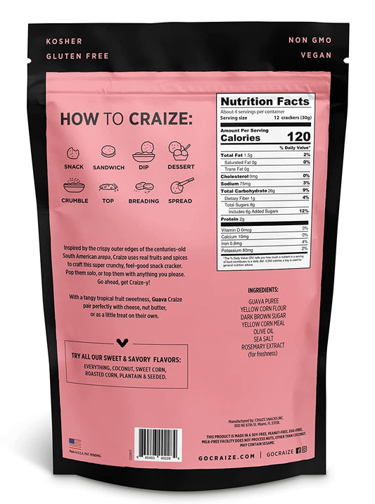 Craize_Guava_Crisps_|_Gluten_Free,_Vegan,_Kosher,_Toasted_Corn_Crackers_|_4_oz_each