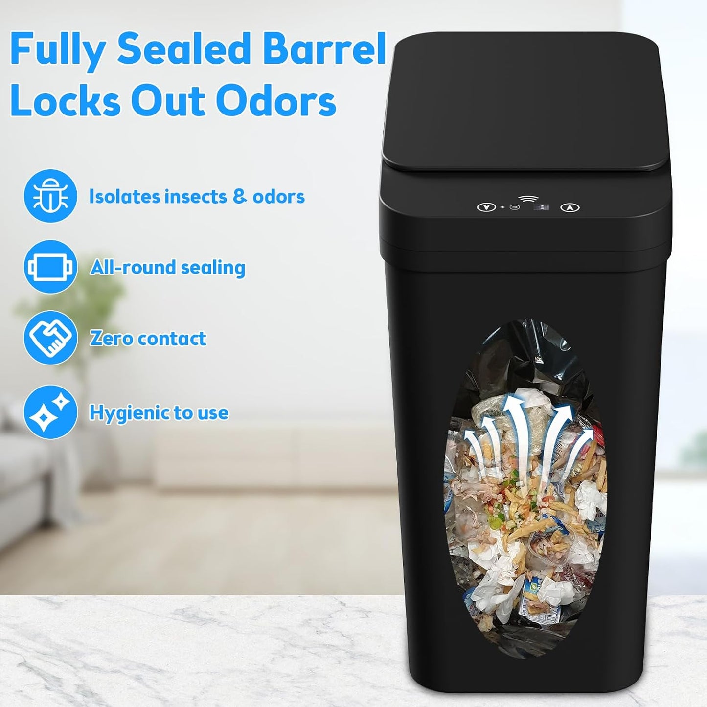 Bathroom_Trash_Can_with_Lid,_KOEYLE_2_Pack_2.2_Gallon_Automatic_Touchless_Garbage_Can,_Small_Motion_Sensor_Smart_Trash_Can,_Slim_Waterproof_Trash_Bin_for_Bedroom,_Bathroom,_Office,_Living_Room_(Black)