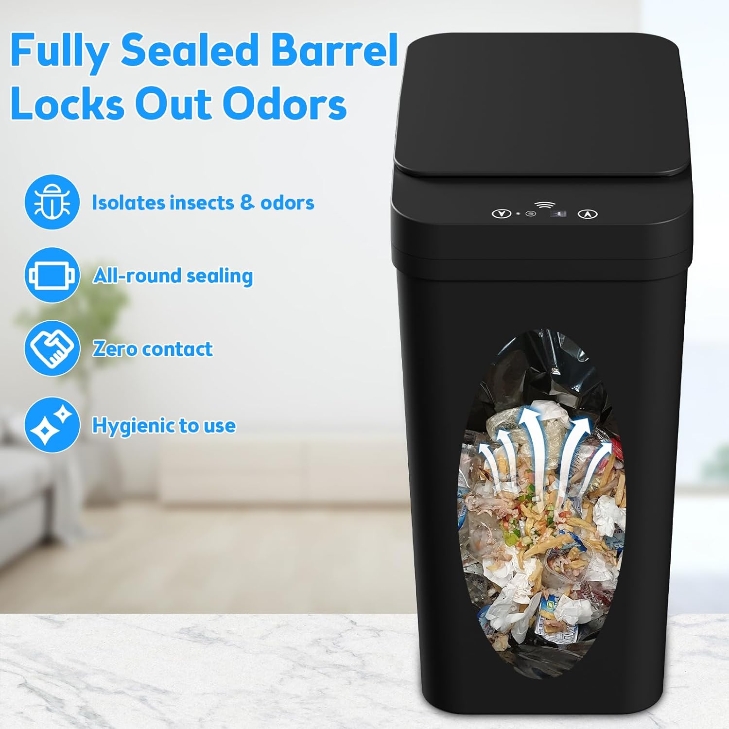 Bathroom_Trash_Can_with_Lid,_KOEYLE_2_Pack_2.2_Gallon_Automatic_Touchless_Garbage_Can,_Small_Motion_Sensor_Smart_Trash_Can,_Slim_Waterproof_Trash_Bin_for_Bedroom,_Bathroom,_Office,_Living_Room_(Black)