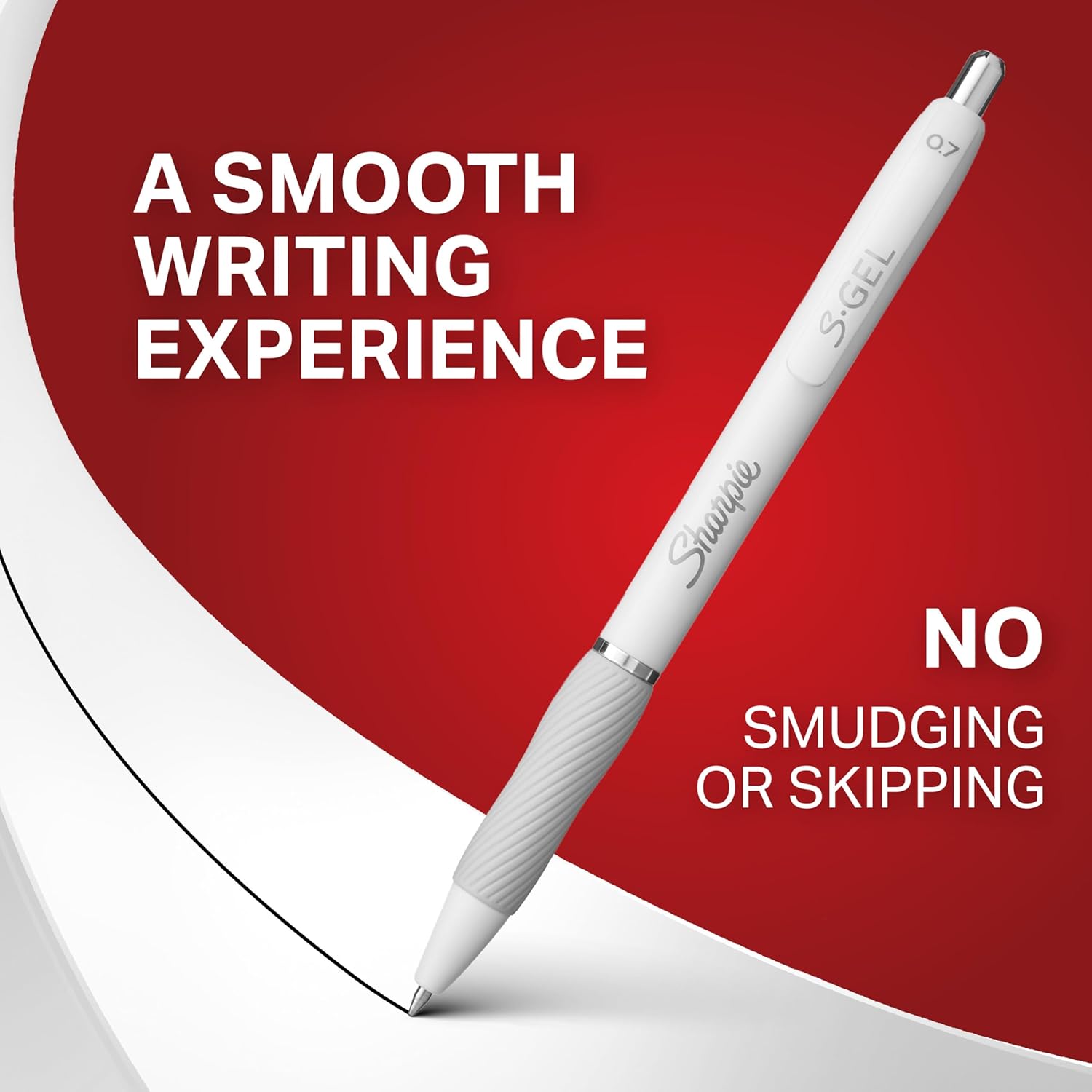 Sharpie_S-Gel_Pens,_Medium_Point_(0.7mm),_Pearl_White_Body,_Black_Ink,_4_Count_-_Ideal_for_Writing,_Journaling,_Drawing,_Coloring,_Note-Taking,_College_Supplies
