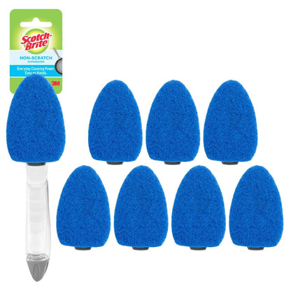 Scotch-Brite_Non-Scratch_Dishwand_Kit,_Includes_1_Wand_&_8_Refill_Pads,_Keep_Hands_Out_of_the_Mess,_Blue