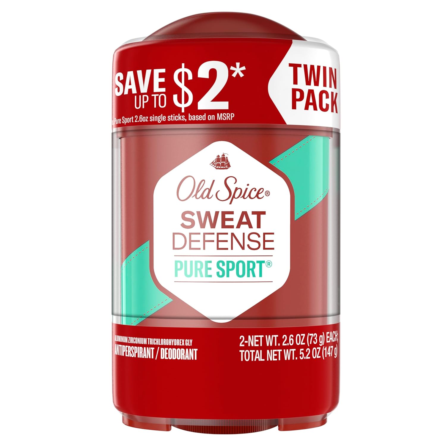 Old_Spice_Antiperspirant_and_Deodorant_for_Men,_24/7_Sweat_and_Odor_Protection,_Legendary_Fragrance,_Sweat_Defense,_Pure_Sport_Plus,_2.6_oz_Twin_Pack