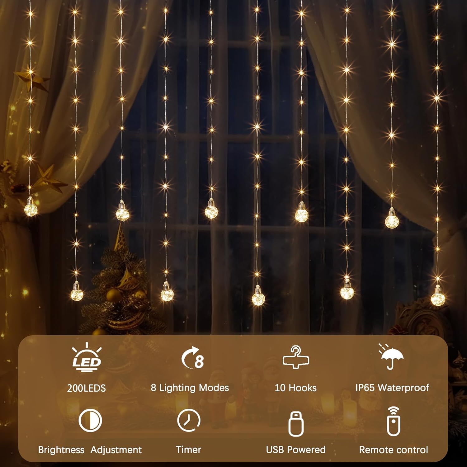 Minetom_200_LED_Curtain_Fairy_Lights_-_9.8_FT_Wishing_Ball_Window_Hanging_Lights_with_Remote,_USB_Powered_Waterproof_for_Christmas_Wedding_Bedroom_Decoration,_Warm_White