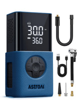 AstroAI L7 Tire Inflator Portable Air Compressor,150 PSI Cordless Mini Air Bike Auto Shut-Off Pump with Digital Display Pressure Gauge, Fast Inflation & LED Light for Car Tires,Motorcycles,Bikes,Balls