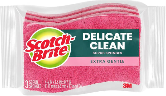 Scotch-Brite_Delicate_Clean_Non-Scratch_Scrub_Sponge,_3_Nonscratch_Kitchen_Sponges_for_Gentle_Cleaning_of_Porcelain,_Fine_china,_Stemware,_Nonstick_Pots_and_Pans,_Mirrors,_Faucets,_and_More