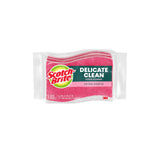 Scotch-Brite Delicate Clean Non-Scratch Scrub Sponge, Nonscratch Kitchen Sponges for Gentle Cleaning of Porcelain, Fine china, Stemware, Nonstick Pots and Pans, Mirrors, Faucets, and More