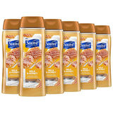 Moisturizing Body Wash, with Milk & Honey and Vitamin E Extract, 18 Oz Pack of 6