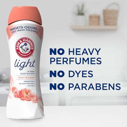 ARM_&_HAMMER_Light_In-Wash_Scent_Booster,_No_Heavy_Perfumes,_No_Dyes,_No_Parabens,_Peony_Blossom_Scent,_24_Oz