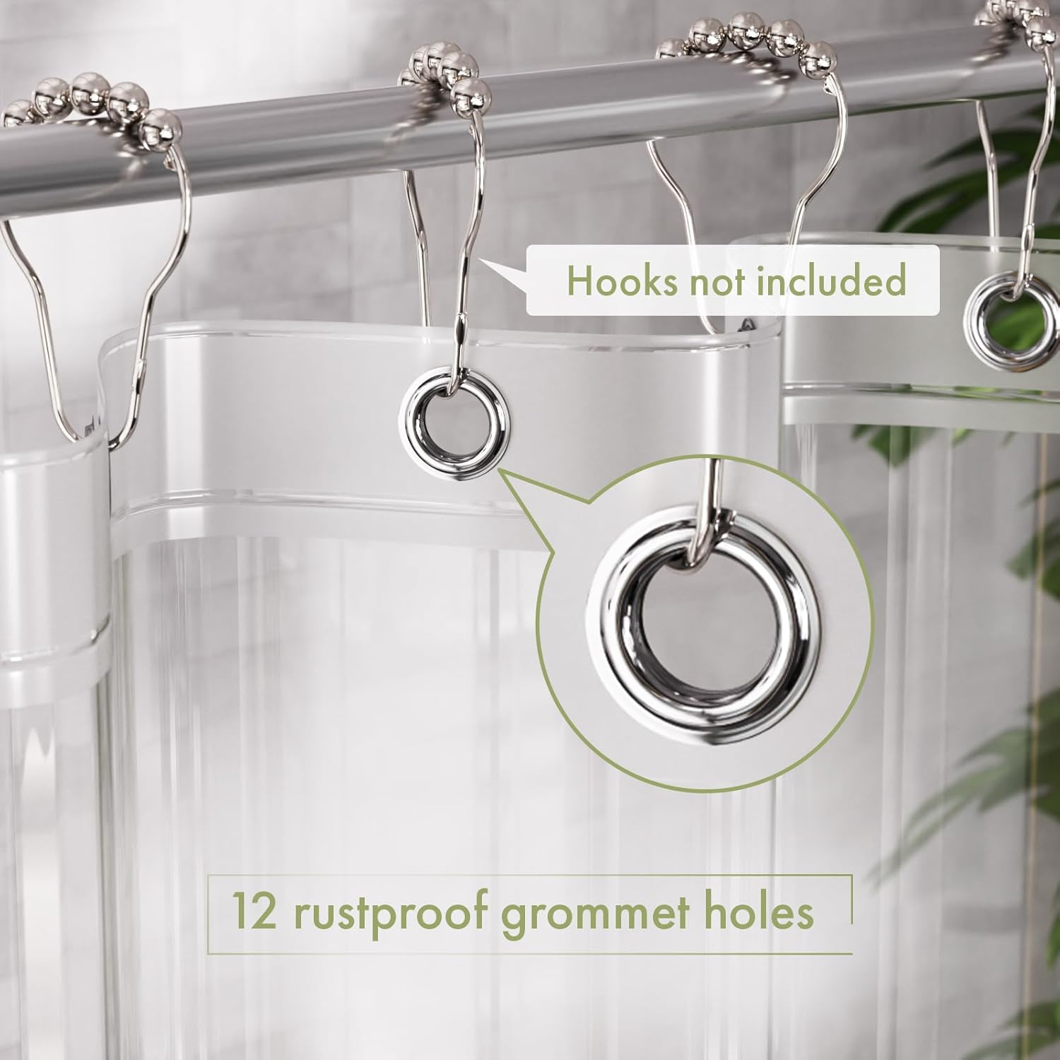 AmazerBath_Shower_Curtain_Liner,_72x72_Clear_Shower_Curtain_Liner,_Waterproof_Plastic_Shower_Liner,_Cute_Lightweight_PEVA_Shower_Curtain_for_Bathroom_with_3_Magnets_and_12_Rustproof_Metal_Grommets