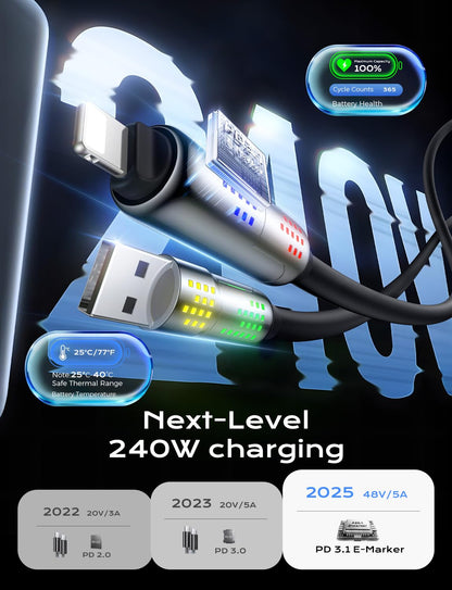 MAGIC_JOHN_240W_4_in_1_Charging_Cable,_6.6FT_USB_C_to_Lightning_Cable_[MFi_Certified],_Multi_Chargers_for_All_Devices,_Chubby_USB_A/C_to_C/Lightning_with_Light_for_iPhone/MacBook/iPad/Samsung/Switch_2