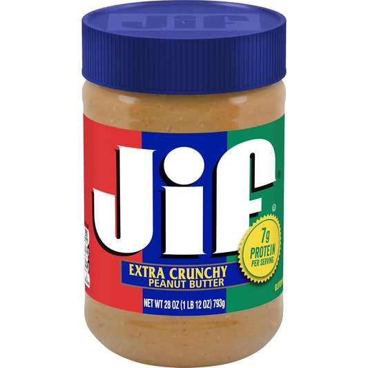 Jif_Extra_Crunchy_Peanut_Butter,_28-Ounce_Jar