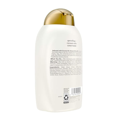OGX_Quenching_+_Coconut_Curls_Curl-Defining_Conditioner,_Nourishing_Curly_Hair_Conditioner_with_Coconut_/Citrus_Oil_&_Honey,_Paraben-Free_with_Sulfate-Free_Surfactants,_13oz