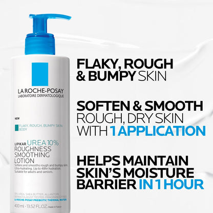 La_Roche-Posay_Lipikar_Urea_10%_Roughness_Smoothing_Lotion,_Body_Lotion_For_Dry_Skin_With_10%_Urea_+_Shea_Butter_+_Allantoin,_Rough_And_Bumpy_Skin_Lotion,_Softens_&_Smooths_Skin_With_1_Application