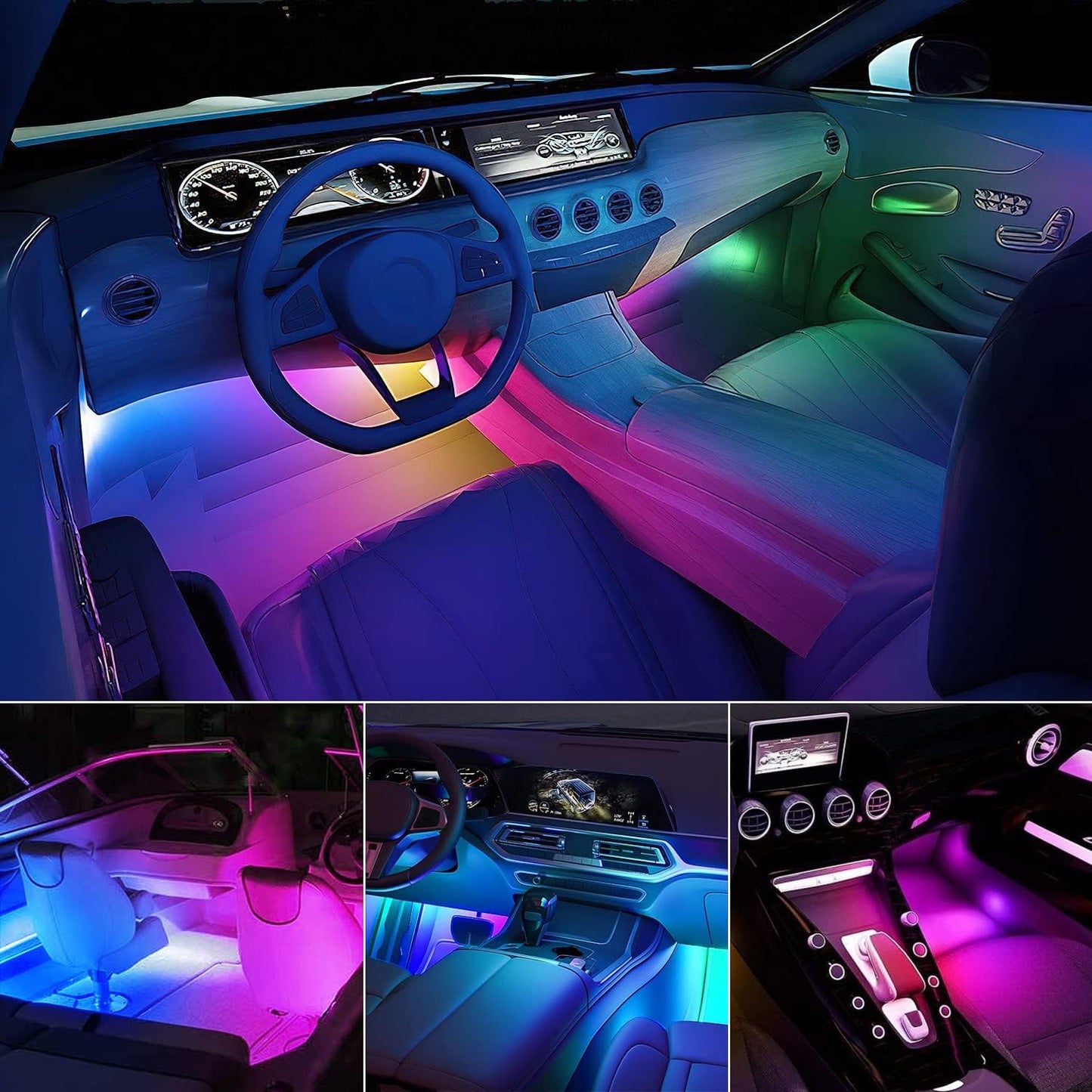 Nilight_72_LED_USB_Interior_Strip_Lights_Dream_Color_RGB-IC_12V_DC_with_App_RF_Remote_Control_Multicolor_Footwell_Under_Dash_Chasing_Inside_Light_Kits_2_Lines_Music_Sync_Mode_for_Cars_Truck_ATV_UTV