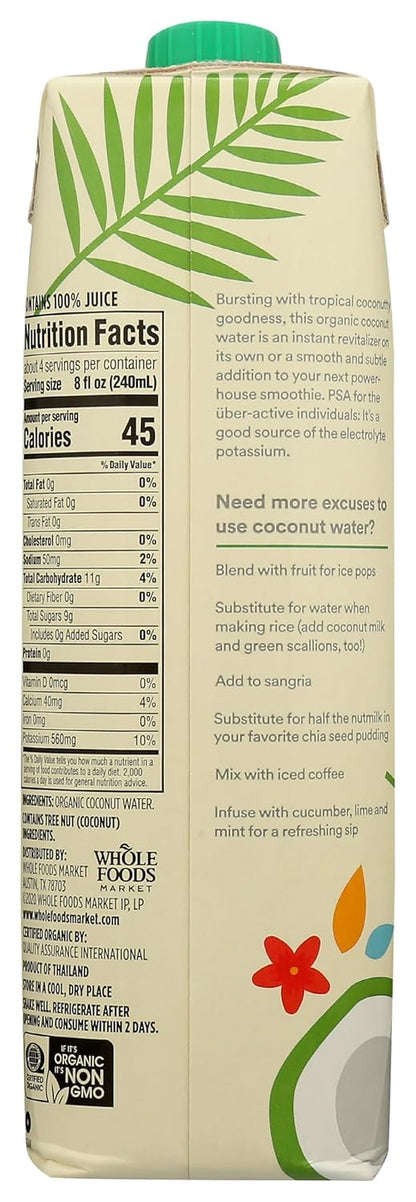 365_by_Whole_Foods_Market,_Organic_Coconut_Water,_100%_Pulp-Free_Juice,_33.8_Fl_Oz